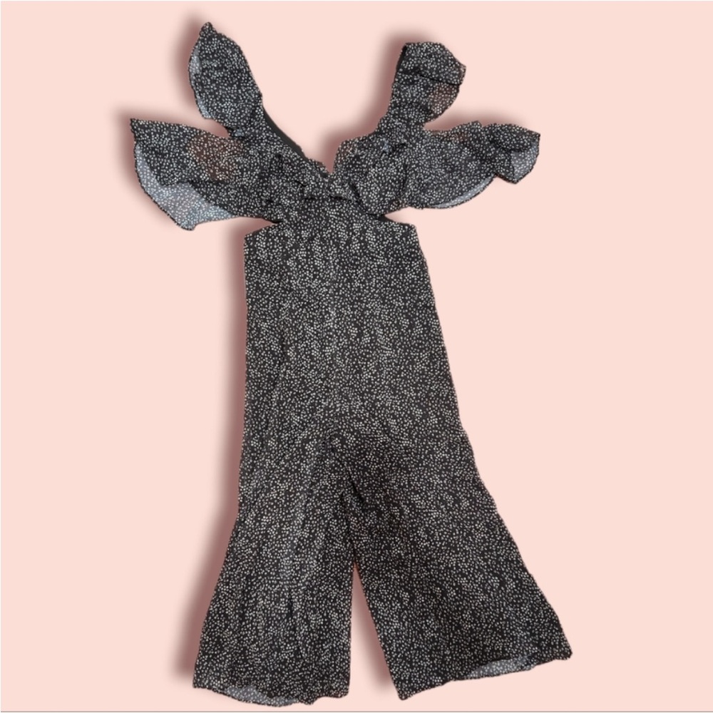 Fame And Partners Floral Ruffle Jumpsuit